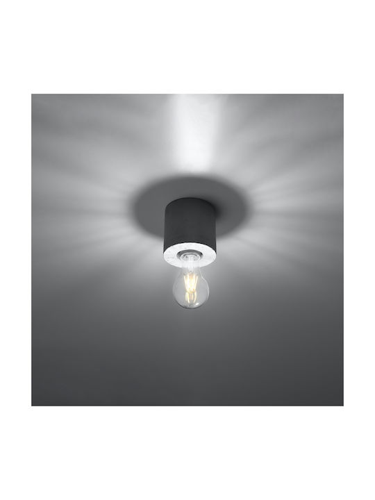 Sollux Salgado Ceiling Mount Light 13cm Gray with Socket E27