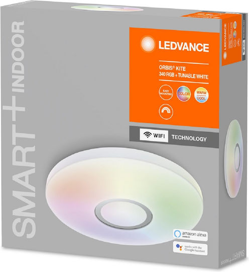 Ledvance Orbis Kite Smart Deckenleuchte 34cm Weiß mit Integrierter LED