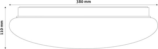 Avide ACLO38WW-24W-HL-ST Πλαφονιέρα Οροφής 38εκ. Λευκή με Ενσωματωμένο LED