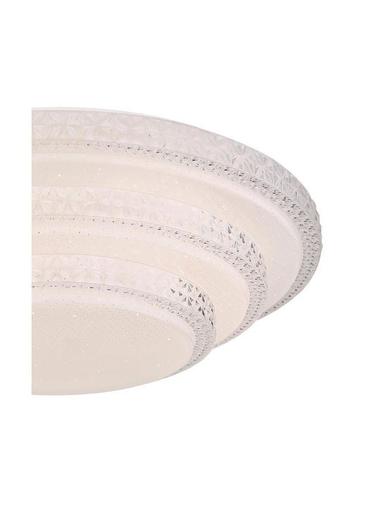 Globo Lighting Magnifique Таванно осветление 49бр Бяла с Вграден LED и Дистанционно Управление