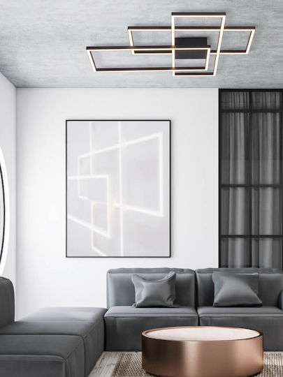 Zambelis Lights Таванно осветление 90бр Черен с Вграден LED