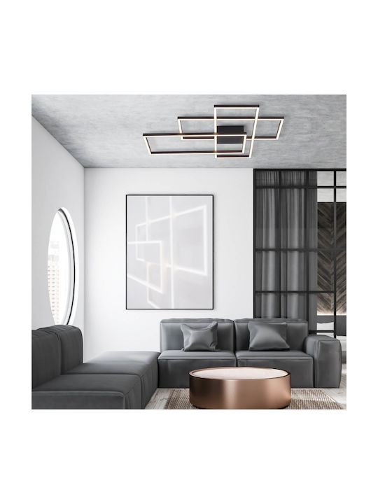 Zambelis Lights Ceiling Mount Light 90cm Black with Integrated LED