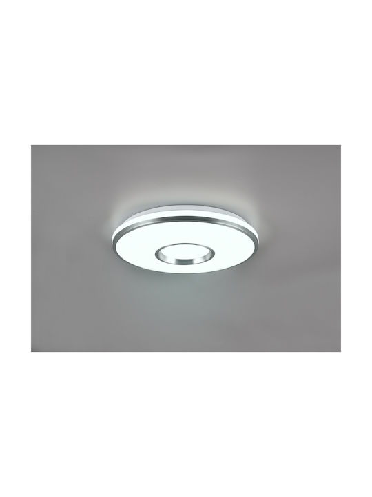Trio Lighting Smart Πλαφονιέρα Οροφής 39εκ. Λευκή με Ενσωματωμένο LED και Τηλεχειριστήριο