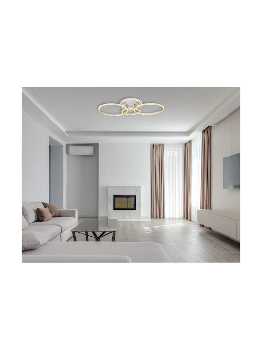 Globo Lighting Kendy Plafonieră de Tavan 65.5buc Argintiu cu LED Integrat
