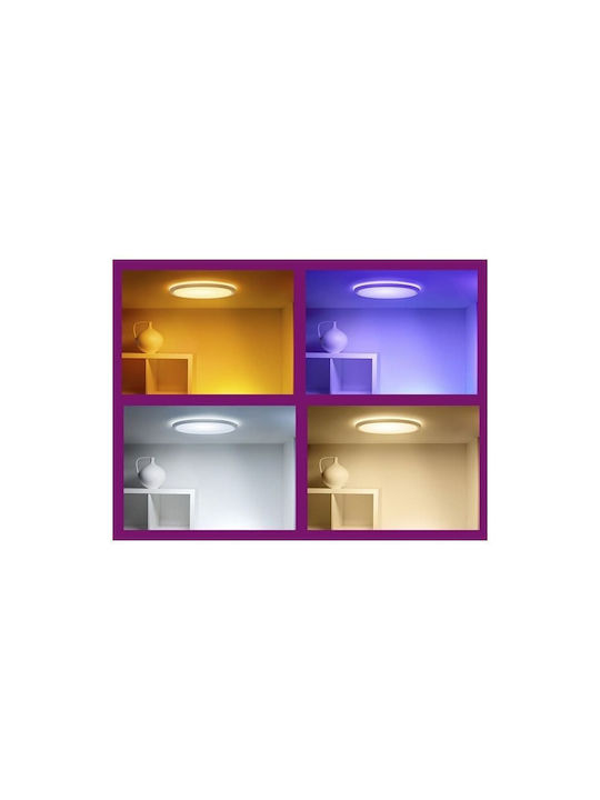 WiZ Smart Ceiling Mount Light 22cm White with Integrated LED and Remote Control