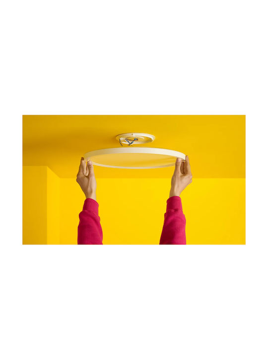 WiZ Smart Ceiling Mount Light 22cm White with Integrated LED and Remote Control