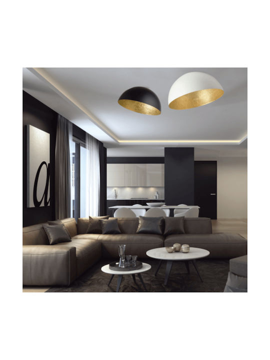 Zambelis Lights Ceiling Mount Light Black with Socket E27