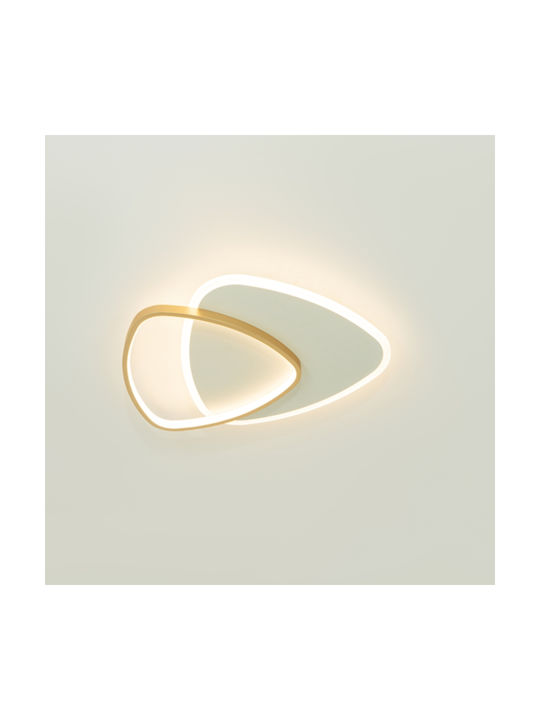 Zambelis Lights Ceiling Mount Light 49cm Black with Integrated LED