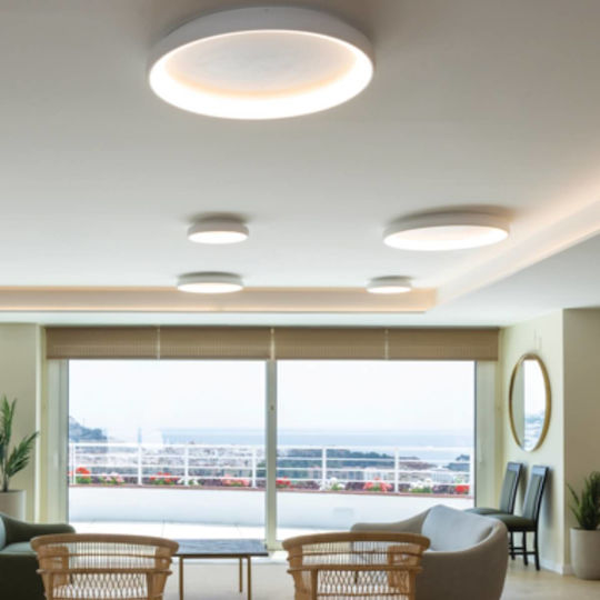 Zambelis Lights Таванно осветление 60бр Бяла с Вграден LED