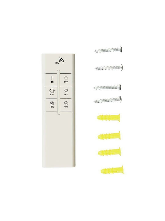 V-TAC Ceiling Mount Light 30cm White with Integrated LED and Remote Control