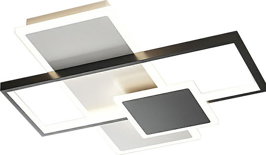 ArkoLight Πλαφονιέρα Οροφής Μαύρη με Ενσωματωμένο LED και Τηλεχειριστήριο