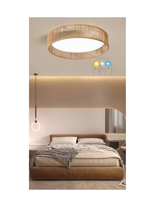 Lightex Ceiling Mount Light White with Integrated LED and Remote Control