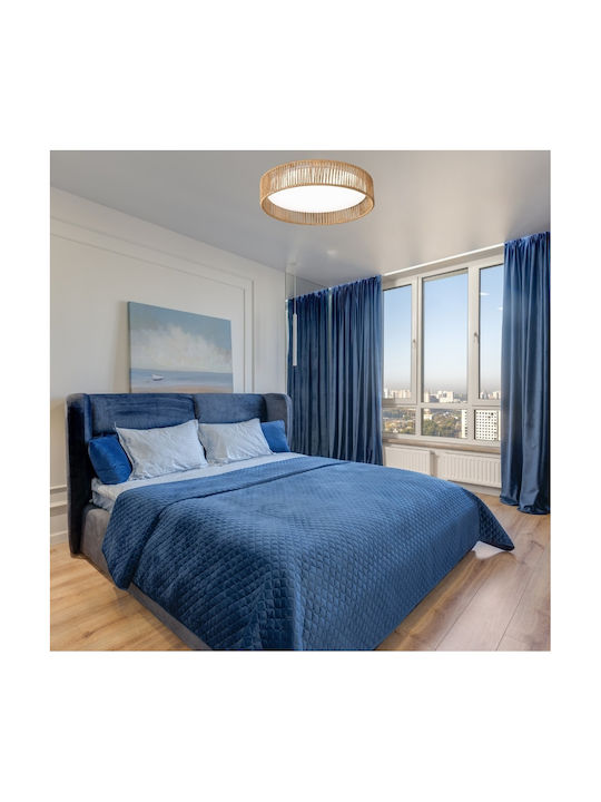 Lightex Ceiling Mount Light White with Integrated LED and Remote Control