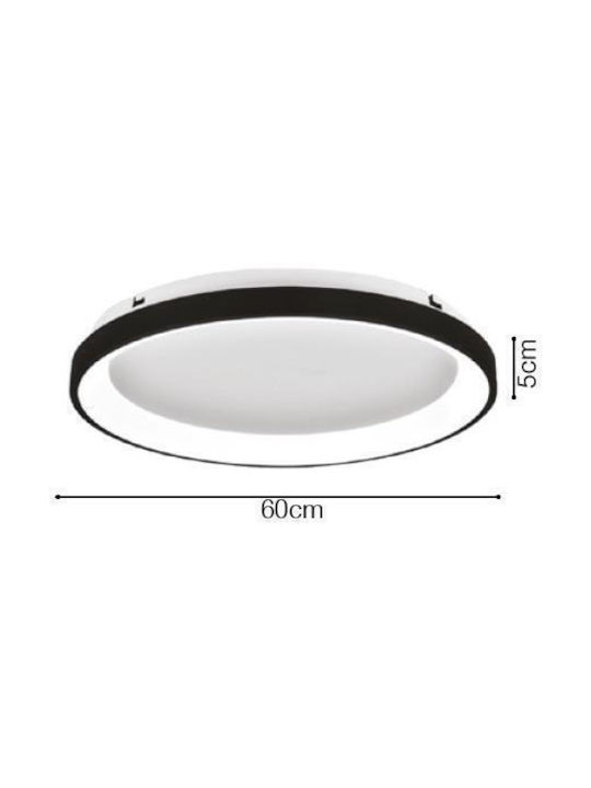 Inlight Таванно осветление Черен с Вграден LED и Дистанционно Управление