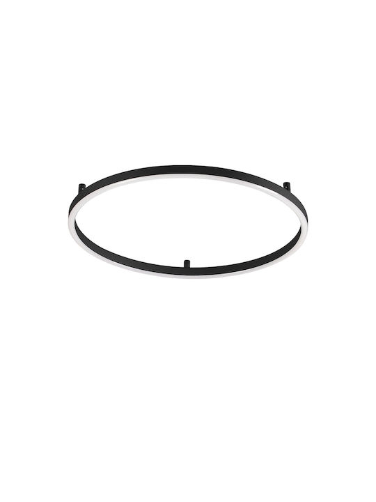Ideal Lux Ceiling Mount Light Black with Integrated LED