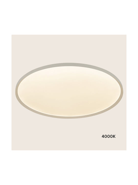 Zambelis Lights Πλαφονιέρα Οροφής Λευκή με Ενσωματωμένο LED