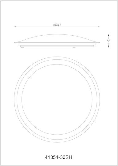 Globo Lighting Inteligent Plafonieră de Tavan 53buc Albă cu LED Integrat și Telecomandă