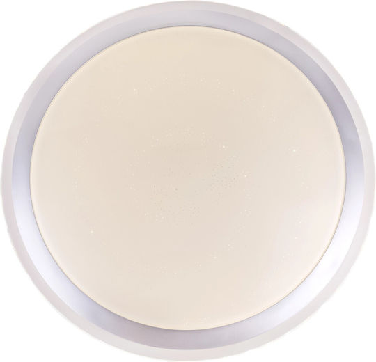 Globo Lighting Inteligent Plafonieră de Tavan 53buc Albă cu LED Integrat și Telecomandă