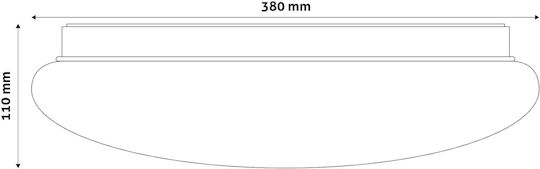 Avide ACLO38CW-24W Πλαφονιέρα Οροφής 38εκ. Λευκή με Ενσωματωμένο LED