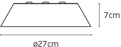 VK Lighting Plafonieră de Tavan 27buc Bej cu LED Integrat