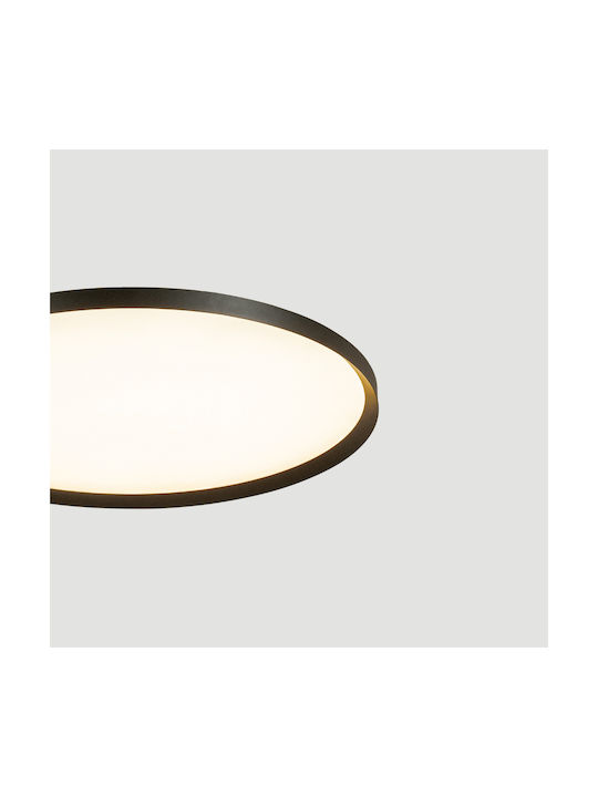 Zambelis Lights Πλαφονιέρα Οροφής Μαύρη με Ενσωματωμένο LED