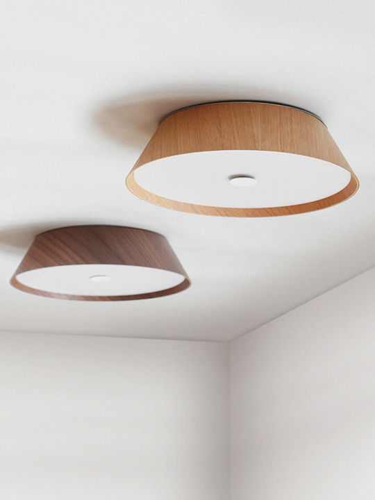 VK Lighting Πλαφονιέρα Οροφής 42εκ. Μπεζ με Ενσωματωμένο LED