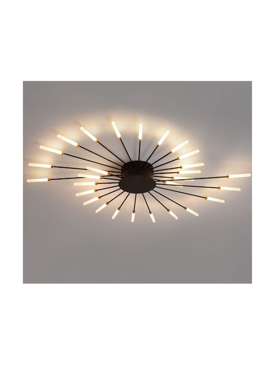 ARlight Таванно осветление 105бр Черен с Вграден LED