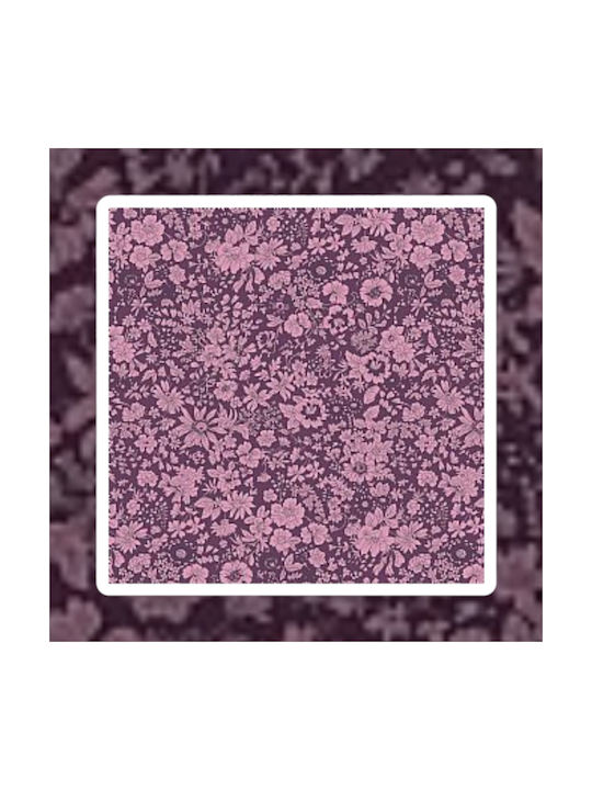 Oxygen Decorative Pillow Case Purple Negative Flowers 45x45cm