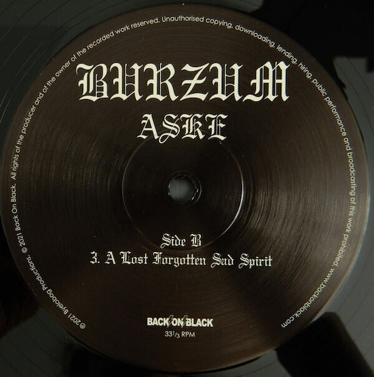 Burzum Aske Vinyl