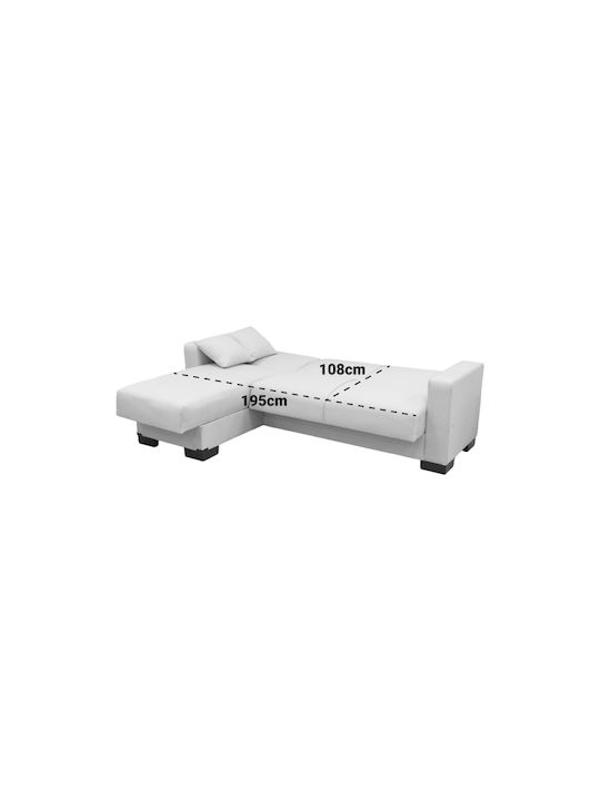 Dumma Corner Sofa Bed with Reversible Corner & Storage Space Anthracite 226x146x86 cm