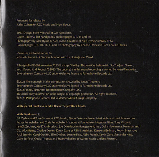 David Bowie Ziggy Stardust Spiders From Mars Motion Picture Soundtrack 50th Anniversary Edition Cd