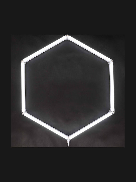 Einparts Παραλληλόγραμμο LED Panel με Ψυχρό Λευκό Φως 6500K 166x163εκ.
