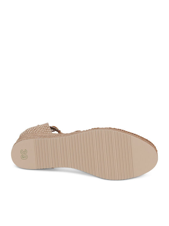 Ceuta Damenplattformen in Stil Espadrilles Braune