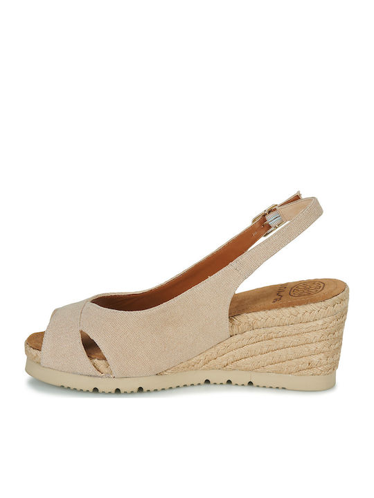 Makin Damenplattformen Beige