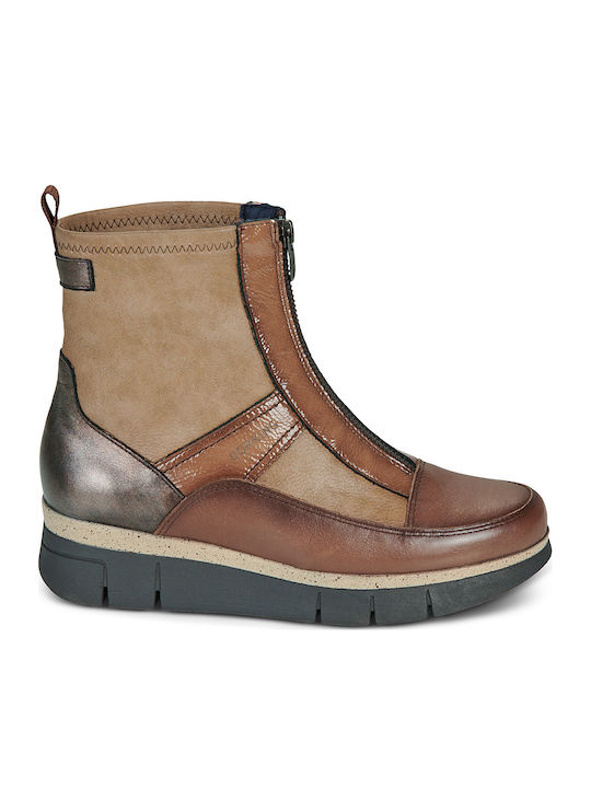 India Women's Ankle Boots Beige