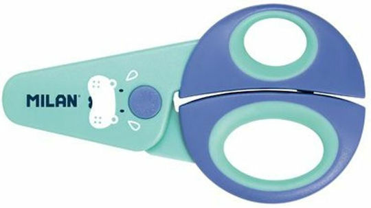 Milan Funny Children's Scissors for Crafts 12cm with Plastic Blade (Μiscellaneous Designs) 1pcs