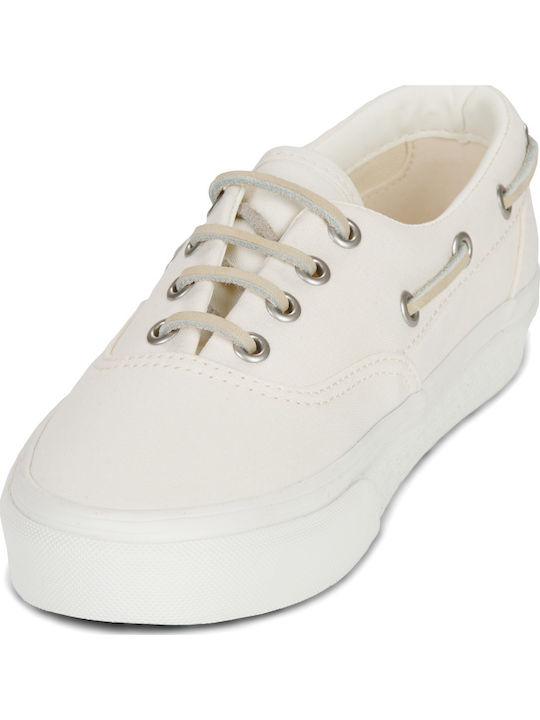 Γυναικεία Boat Shoes σε Λευκό Χρώμα