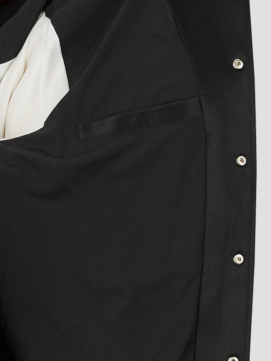 Damen Bomber Jacke Schwarz