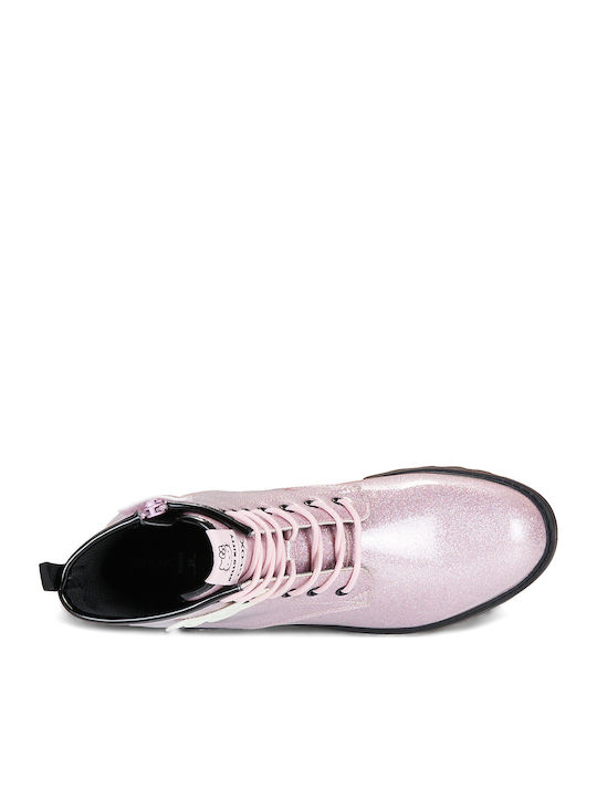 J Casey Kids Pink Ankle Boots
