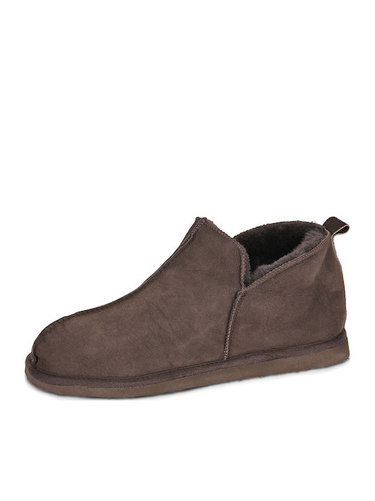 Herren Hausschuhe Braun
