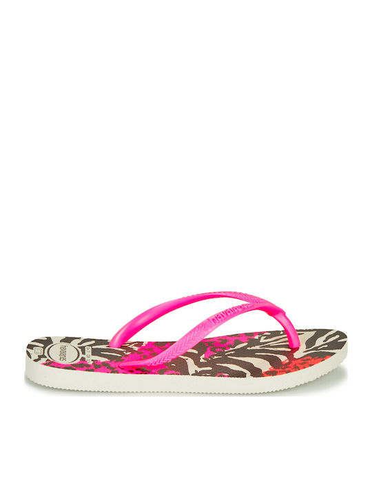 Kinder Flip-Flops Rosa Slim Animals