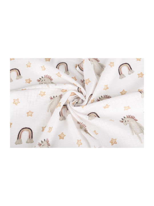 Sensillo Aleze Pentru Bebeluşi Albe 70x80cm 5 Bucăţi