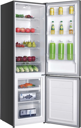 Candy Fridge-Freezer 333lt H180xW55xD56cm Grey CCH1S518EX
