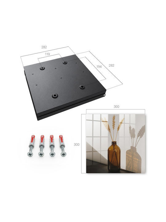 Tulup Metallic Wall Key Hook 50 Hooks 30x30x5cm