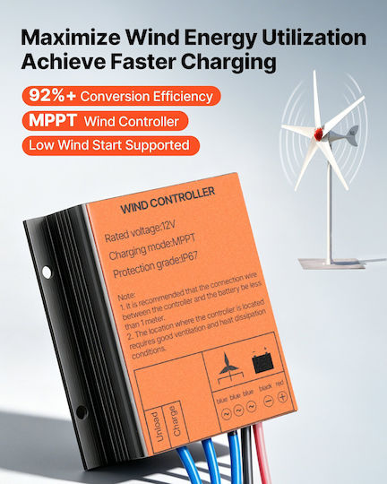 Vevor Wind Turbine Nominal Power 800W FSSFLWLFDJMPYOMHN001V9