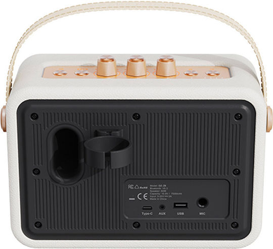 Tazata Harmony II Boxă Bluetooth 40W cu Durată a Bateriei de până la 8 ore Alb