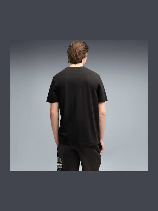 PUMA Logo T-shirt Μαύρο