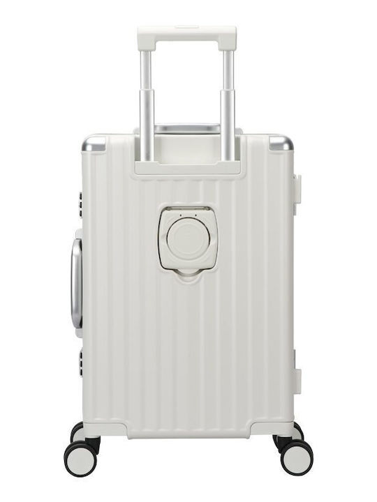 Bopai Cabin Hard White Suitcase Height 56cm