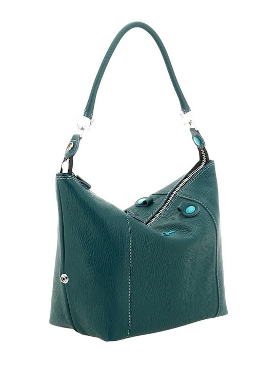 G3 Plus Size F/W 26-27 Leather Women's Shopper Bag Green