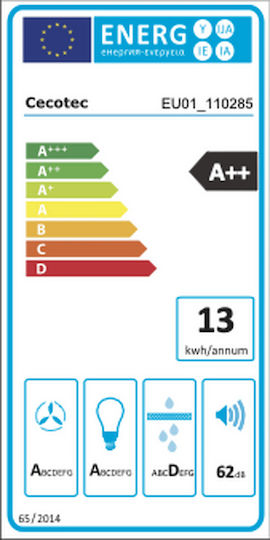 Cecotec Bolero Flux TLT 605501 Einziehbare Abzugshaube 60cm Weiße